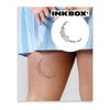 Inkbox Temporary Tattoos, Semi-Permanent Tattoo, One Premium Easy Long Lasting, Water-Resistant Temp Tattoo with For Now Ink - Lasts 1-2 Weeks, Flaw, 4 x 4 in
