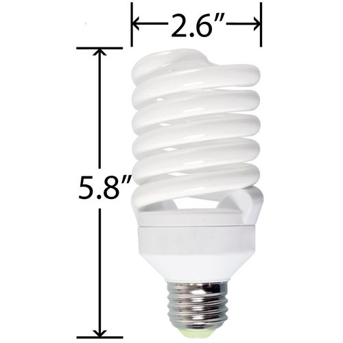 Agrobrite FLC26D 26-Watt Spiral Compact Fluorescent Grow Light Bulb (130W equivalent CFL), 6400K