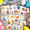 Konsait 96 PCS Easter Temporary Tattoos for Kids, Pre-cut Fake Tattoos Easter Tattoos Hot Silver Stamping Kid Tattoos Temporary Eggs Bunny Tattoos Easter Basket Stuffers Prizes for Kids Adult