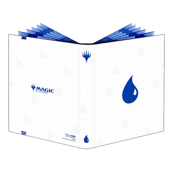 Ultra PRO - Mana 8 9-Pocket PRO-Binder - Island for Magic: The Gathering, Holds & Protects 360 Standard Sized Cards, Collector's Edition Durable Trading Premium Leatherette Secure Pocket Binder