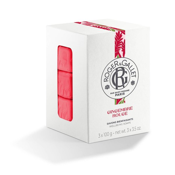 ROGER & GALLET | Body Wash & Body Soap for Women | Gingembre Rouge - Red Ginger 3 x 3.5 oz each