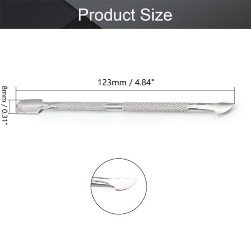 Utoolmart Leather Edge Dye Pen, Leather Edge Roller Applicator, Stainless Steel Double Head Glue Stick, DIY Hand Leather Tool, Craft Tool Accessories for Leather Working, 1 Pcs