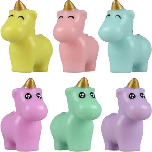 Entervending Little Unicorn Toy Figurines - Unicorn Figures 25 Pcs - Unicorn Party Favors for Kids - Unicorn Cake Toppers - Unicorn Decoration Playset - Easter Gifts for Kids