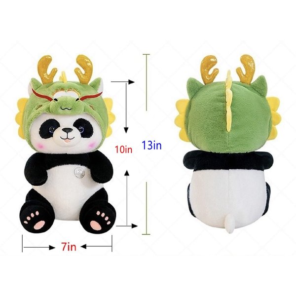 Panda Plush Toys，13" Panda Stuffed Animals Plush, Adorable Companions，Super Soft Cartoon Panda Stuffed Animals Hugging Pillows Gifts for Kid's