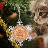 DOREENABE Snowflake Ornament Vegan Truffle Pizza Ornaments for Christmas Trees Eat Drink and Be Merry Cute Food Christmas Ornaments 2023 Funny Metal Souvenir Xmas Tree Hang Pendant Exchange Gift