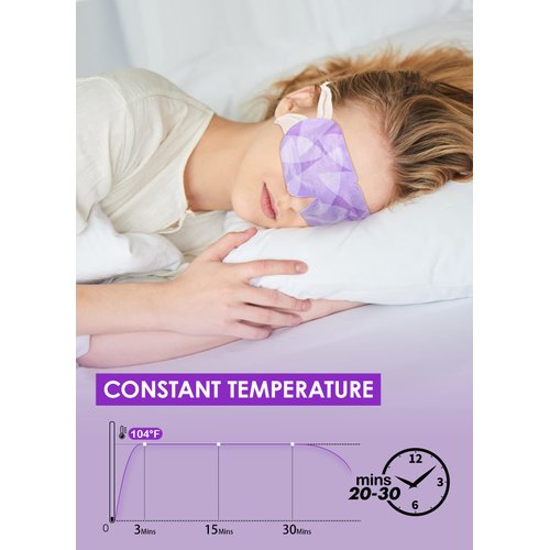 BeMyLady 30 PACK Steam Eye Mask for Dry Eyes, Eye Mask Warm Compress 45Mins, Moist Heated Eye Masks for Dark Circles Puffiness Eye Bag, Travel Portable Business Office