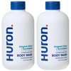 Huron Men's Moisturizing Body Wash - Crisp Citrus, Eucalyptus, Mint & Aromatic Greens Scent, 12.2 fl oz (2 Pack)