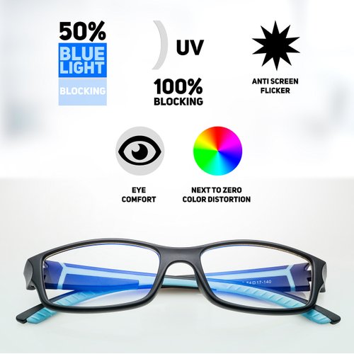 Prospek Gaming Glasses, Blue Light Blocking Glasses Computer Glasses - Peak. Anti Glare, Anti Reflective. Unisex