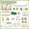 Wild One party Decorations, 150 Pcs Jungle Animal Party Supplies Decor for Boy Girl Birthdays with Banners Cake Topper Cupcake Topper Cupcakes Wrappers Balloons Backdrop Tablecloth Centerpieces