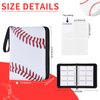 Zettokete 4 Pocket Baseball Card Binder,50 Double-Sided Pages for 400 Slots for Sports Cards,Collectible Trading Card Protective Album