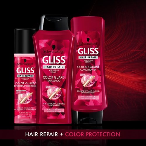 GLISS Hair Repair Leave-in Conditioner, Color Guard Express Repair for Colored or Highlighted Hair, 6.8 Ounces (Pack of 3)