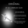 TEMPTU Gravity Feed Airbrush, SP-35 Dual Action Airbrush Gun | Push-and-Pull Trigger | Professional Airbrush For Face, Body & Fine Detail Work | Includes Storage Case
