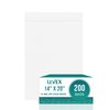 Levex - 14" x 20" (200 Count) 4 Mil Heavy Duty, Strong & Durable Clear Reclosable Zip Plastic Poly Bags with Resealable Lock Seal Zipper for Travel, Storage, Packaging & Shipping