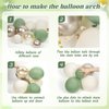 Sage Green Birthday Party Decorations with Happy Birthday Banner Green Fringe Curtain Butterfly Decorations Foil Balloons Happy Birthday Decorations for Women Adults