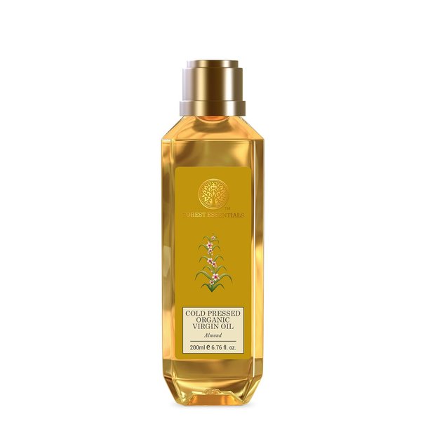 Forest Essentials Organic Cold Pressed Virgin Almond Oil - 200ml