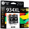 Smart Ink Compatible Ink Cartridges Replacement for HP 934 XL 935XL 934XL 935 XL (2 Black Combo Pack) to use with HP Printer Officejet Pro 6230 6830 6835 Officejet 6800 6812 6815 6820