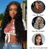 Suerkeep Deep Wave Bundles Loose Deep Wave Human Hair Bundles 3 Bundles 20 22 24 Inches Raw Brazilian Human Hair Extensions Virgin Hair Bundles Natural Black Color for Black Women