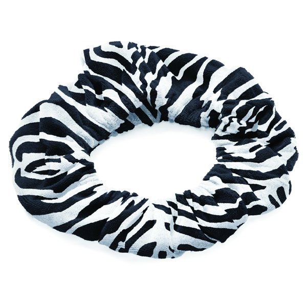TASSI (Zebra) Hair Holder Head Wrap Stretch Terry Cloth, The Best Way To Hold Your Hair Since...Ever!