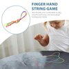 SAFIGLE 20 Pcs String Flip Rope Cats Cradle Game Cats in The Cradle Colourful Finger Rope Elastic Fitness Game Hand Game Educational Stretch Rope Cat Games Elastic Band Child Cloth Toy