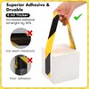 Black & Yellow Safety Tape - 2 Inch x 108 Feet - Warning & Hazard Tape Caution Tape for Marking Floors, Walls, Pipes & Equipment in Construction Sites & Hazardous Areas