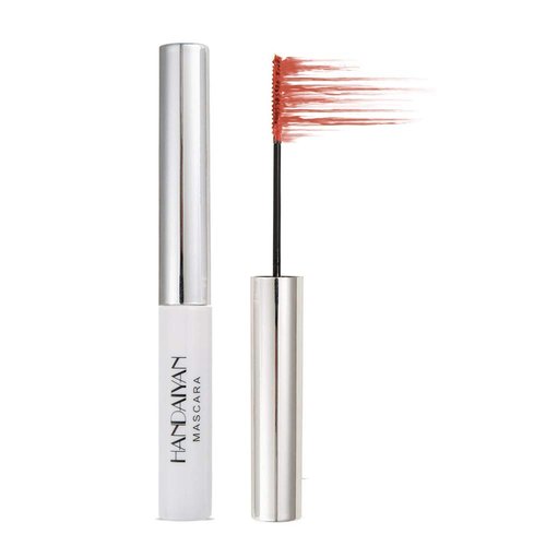GL-Turelifes 12 Color Mascara Colorful Fiber Mascara Charming Longlasting Mascara, Thick & Long Eyelash Waterproof and Smudge-proof Eyes Makeup (Red coral)