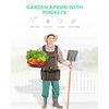 EJWOX Garden Work Apron with Pockets,Great Gardening Gifts for Women Lawn Care