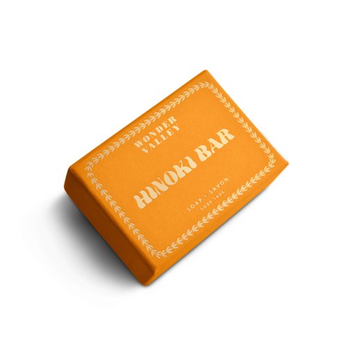 WONDER VALLEY - Hinoki Soap Bar | Vegan, Cruelty-Free, Plastic-Free | Unisex for All Skin Types | Japanese Hinoki, Cedarwood, Siberian Fir (5 oz | 142 grams) - 1 bar
