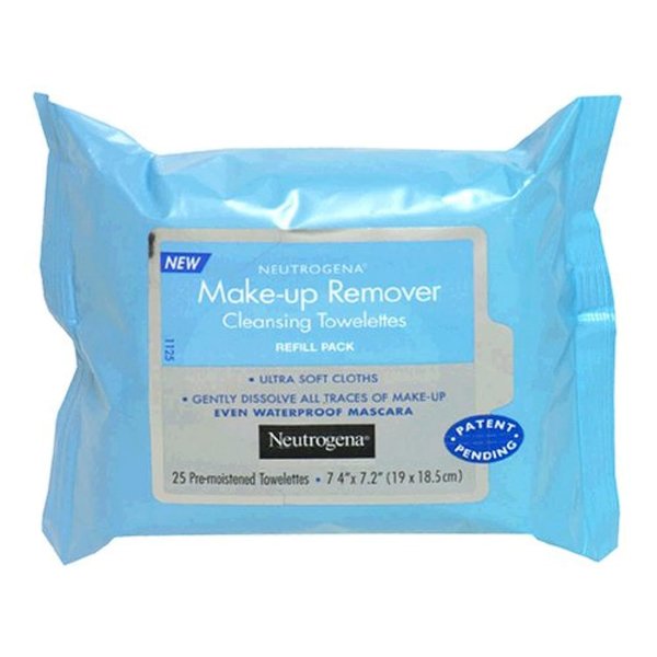 Neutrogena Makeup Remover Cleansing Towelettes, Daily Face Wipes to Remove Dirt, Oil, Makeup & Waterproof Mascara, 25 ct. (Pack of 3)