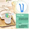 Chengu 10 Pieces Dental Floss Holder Reusable Flosser Reusable Floss Handle Holder Flossmate Handle for Oral Clearing (Blue, Green)