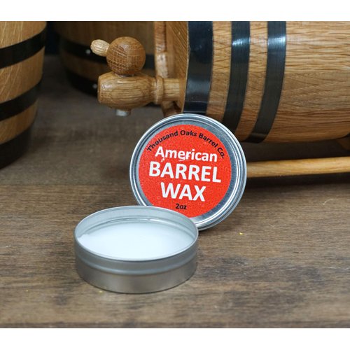 American Barrel Wax for Sealing Leaks in Wooden Barrels (2oz) - For Wine Bourbon, Tequila, Mini Whiskey Casks and Kegs - Wooden Barrel Wax Sealer For Small Oak Barrels for Aging Whiskey