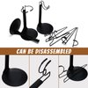 Yaocom 12 Pcs Doll Stands Action Figure Stands 2 Styles Black Adjustable Doll Holder Display Bracket with Expandable Waist Wire for 8 to 12 Inch Dolls and Action Figures