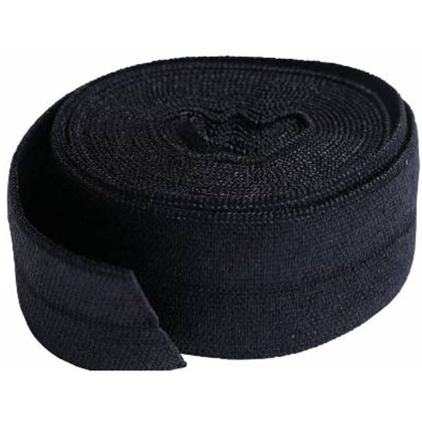 By Annie 3/4" X 2Yd Fold-Over Elastic, Black