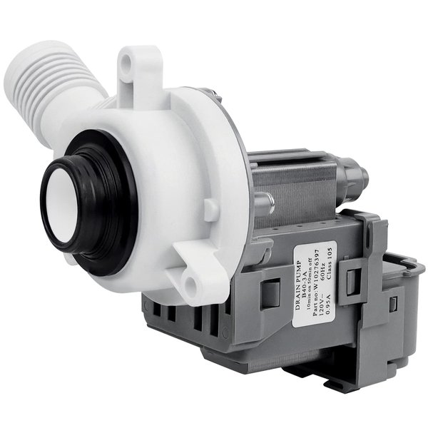 W10276397 Washer Drain Pump 2024 UPGRADE by Beaquicy - 5 YEARS WARRANTY - Suitable for Whirlpool Kenmore Amana washers - Replace WPW10276397VP LP397 1874334 B40-3A AP6018417 PS11751719 EAP11751719