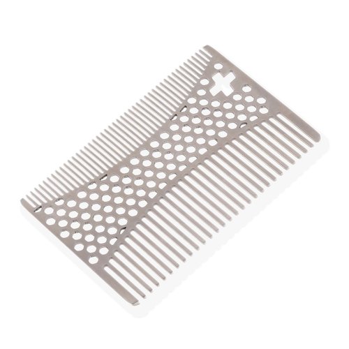Sharpswiss Credit Card Wallet Hair Comb-Pocket Mini Beard Comb- Keep Beard and Hair Neat and Clean