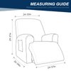 Asnomy Recliner Chair Covers Lazy Boy Recliner Covers with Pockets Stretch Velvet Couch Cover Slipcovers 1-Piece Furniture Protector for Dogs Cats(Recliner,Dark Grey)