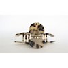Generic Medium long tan and black marbled hair claw clip
