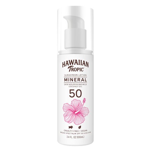 Hawaiian Tropic Hawaiian Tropic Mineral Sun Milk Body Lotion Spf 50, 3.4 Ounces, 1 count (Packaging may vary)