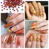 Maple Leaf Nail Art Glitters Fall Nail Sequins 3D Holographic Fall Nail Art Flakes 6 Grids Autumn Nail Glitter Sequins Laser Maple Leaves Nail Flakes for Women DIY Thanksgiving Nails Decoration Makeup
