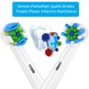 Replacement Toothbrush Heads Compatible with Braun Oral b 7000/Pro 1000/9600/ 5000/3000/8000/Genius and Smart Electric Toothbrush, 16 Pcs (White)