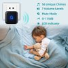 Wireless Doorbell IP66 Waterproof 1000 Feet with 56 Chimes 115dB 7 Adjustable Volume Levels Mute Mode with LED Flash Doorbell Ringer Wireless for Kids Room Teachers Classroom Home Office