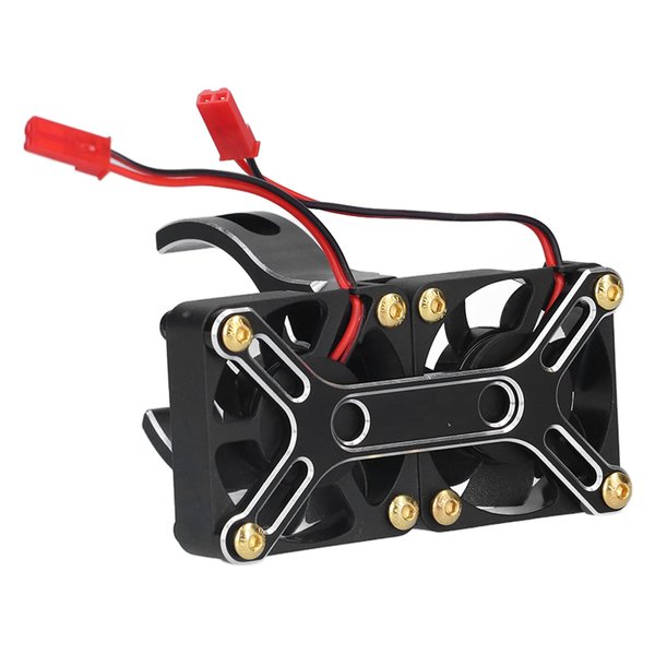 RiToEasysports 4985 1717 Aluminum Alloy Brushless Motor Cooling Fan Heat Sink for 1/5 RC Car (Black)
