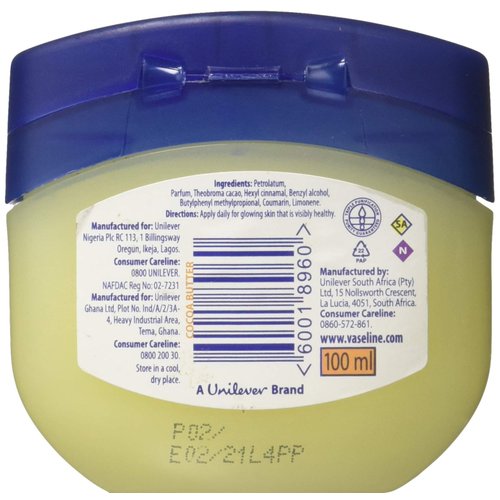 Vaseline Petroleum Jelly Blue Seal With Cocoa Butter (100ml)
