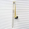 Trombone Holder – Slatwall and Pegboard Mount Display (Quantity 5) (5, Black)