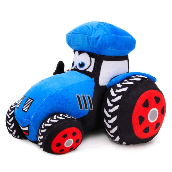 Toyland® 21cm (8 Inch) Plush Farm Tractor - Boys & Girls Bedroom Decoration (Blue)