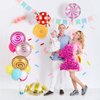 23PCS Sweet Candy Bar Balloons 18" Foil Mylar Lollipop Christmas Balloons for Holiday Baby Shower Birthday Party Supplies Decorations