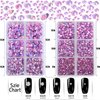 LPBeads 6400 Pieces Pink AB Hotfix Rhinestones Flat Back 5 Mixed Sizes Crystal Round Glass Gems with Tweezers and Picking Rhinestones Pen