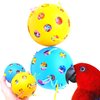 Bonka Bird Toys 2404 Pk2 Huge Stuffed 3.50" Balls, Parrot Foot Talon Chew Craft Part Cage Toy, Conure, Amazon, African Grey, and Similar