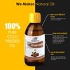 HERBOGANIC Pure Almond Oil, Natural Body Oil for Skin and Hair, Moisturizing Almond Oil for Face,Promote Glowing and Healthy Skin- 2 Oz Bottle