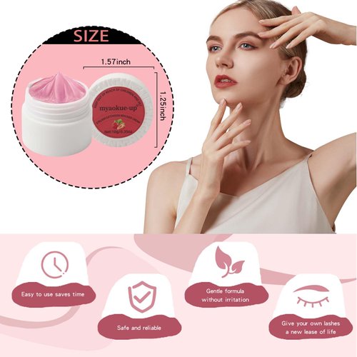 Eyelash Extension Remover Kit - 10ML Strawberry Scented Lash Remover for Lash Extensions | Includes Eye Patch & Microswab Brushes | Gentle Formula, Quick Dissolving, No Irritation(strawberries)