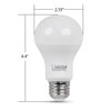 Feit Electric A19 LED Light Bulb, 60W Equivalent, E26 Medium Base, 800 Lumens, 3500K Neutral White, Non-Dimmable Standard Light Bulb, 10-Year Lifetime, A800/835/10KLED/4, 4 Packs